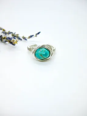 Calla: Turquoise Ring - r47