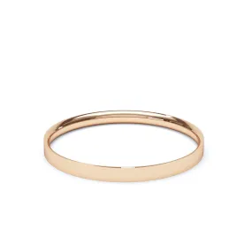 - Flat Court Profile Plain Wedding Ring 18k Rose Gold