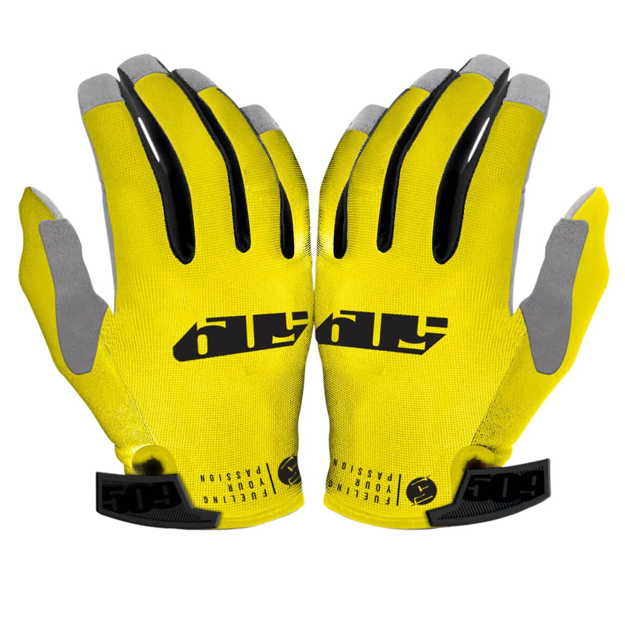 509  Low 5 Gloves Lightweight Anti-Slip Silicone Grip Breathable Burst Yellow -