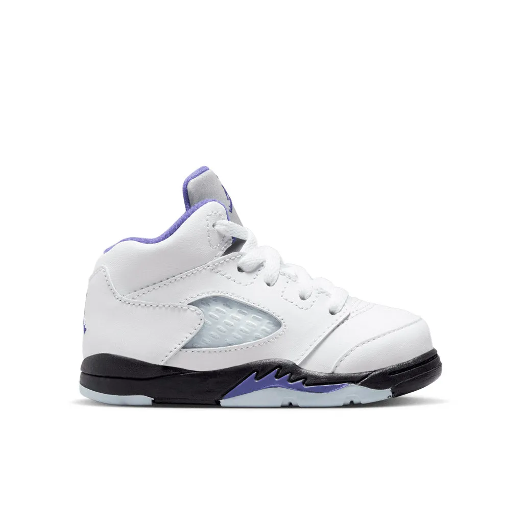 Air Jordan 5 Retro (TD) - White/Dark Concord/Black