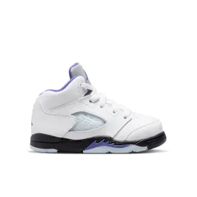 Air Jordan 5 Retro (TD) - White/Dark Concord/Black