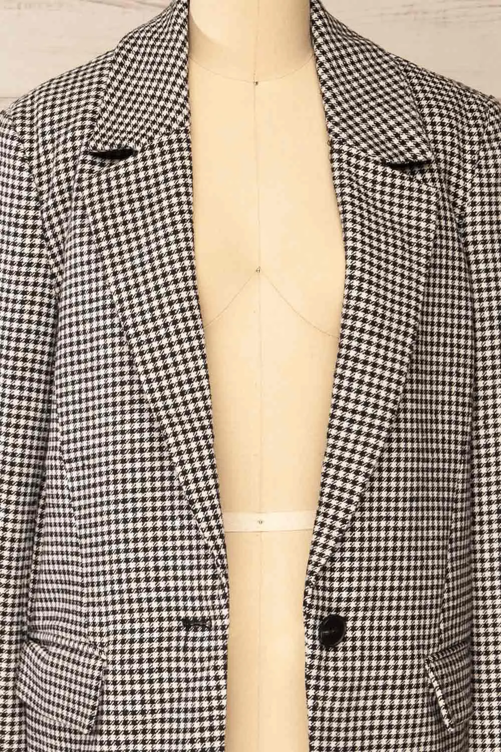 Almeria | Oversized Houndstooth Blazer