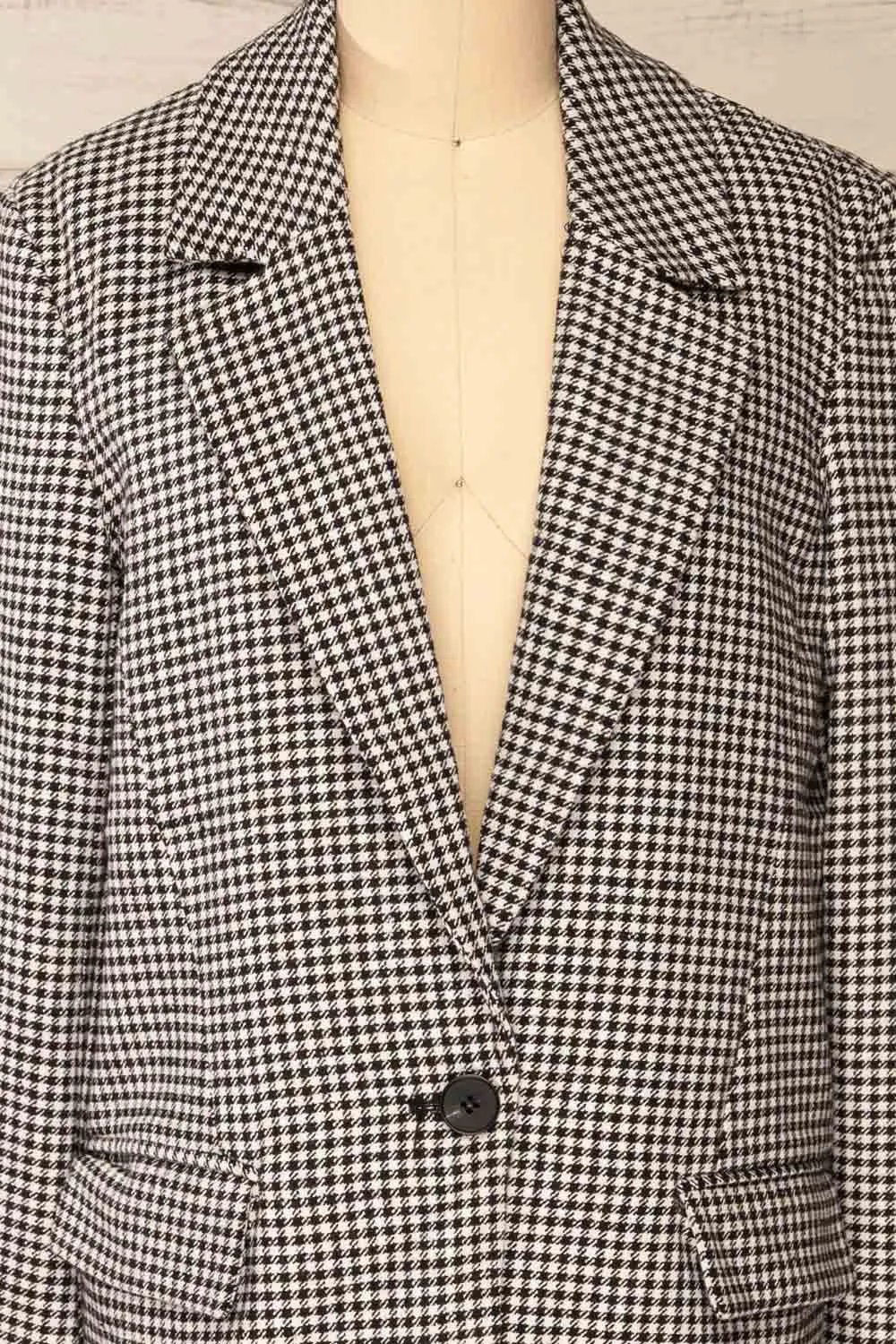 Almeria | Oversized Houndstooth Blazer