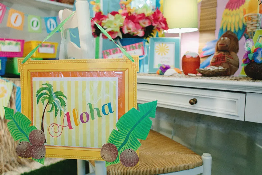 Aloha Welcome Sign | Luau | UPRINT | Schoolgirl Style