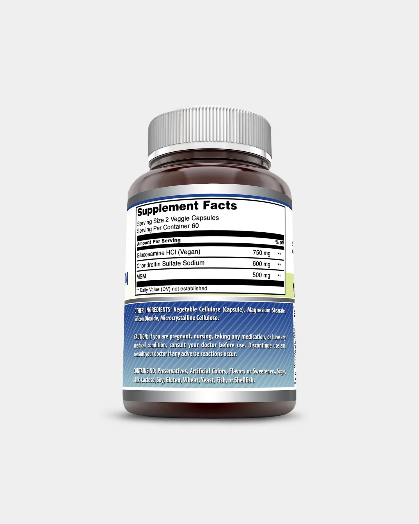 Amazing Nutrition Amazing Formulas Glucosamine Chondroitin & MSM Shellfish Free