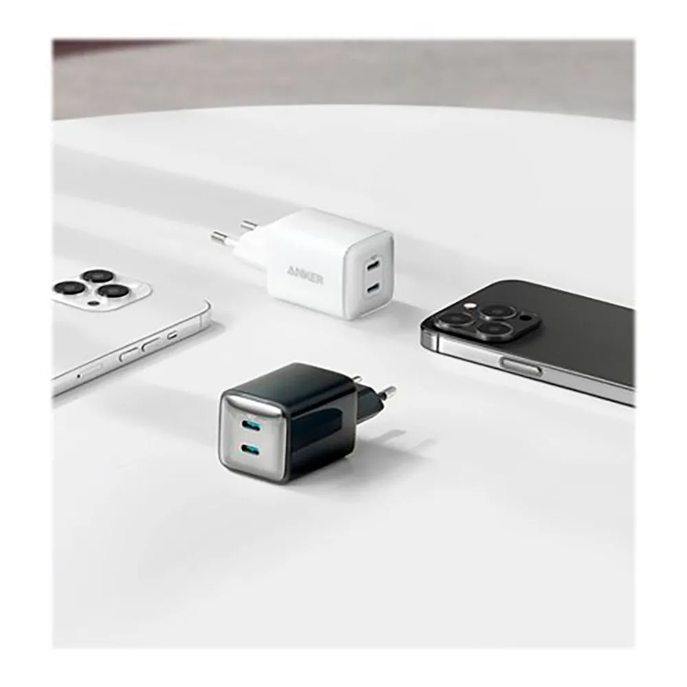 Anker 521 40W Vægoplader m. 2 x USB-C - Hvid