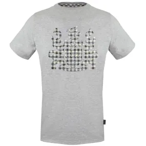 Aquascutum Check Aldis Crest Grey T-Shirt