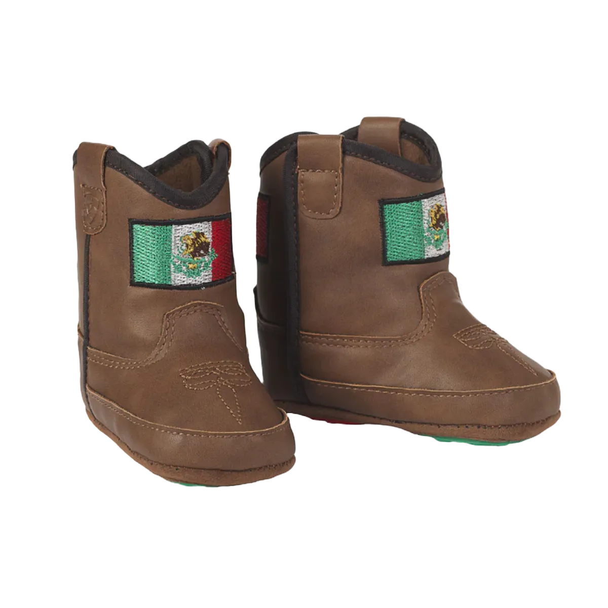 Ariat Infant Lil' Stompers Mexico Flag Brown Boots A442002702