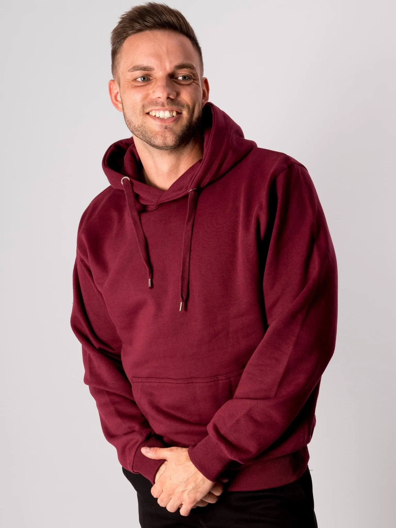 Basic Hoodie - Bordeaux Rød