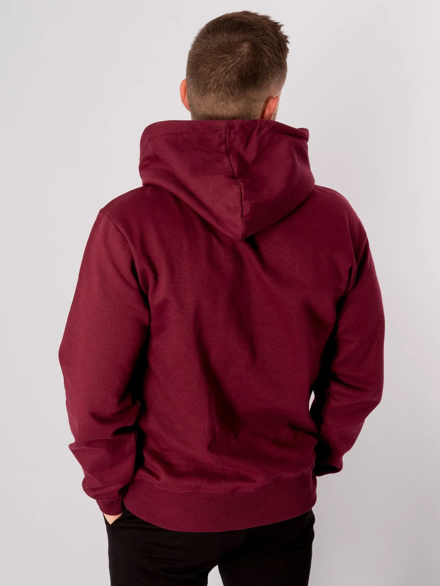 Basic Hoodie - Bordeaux Rød