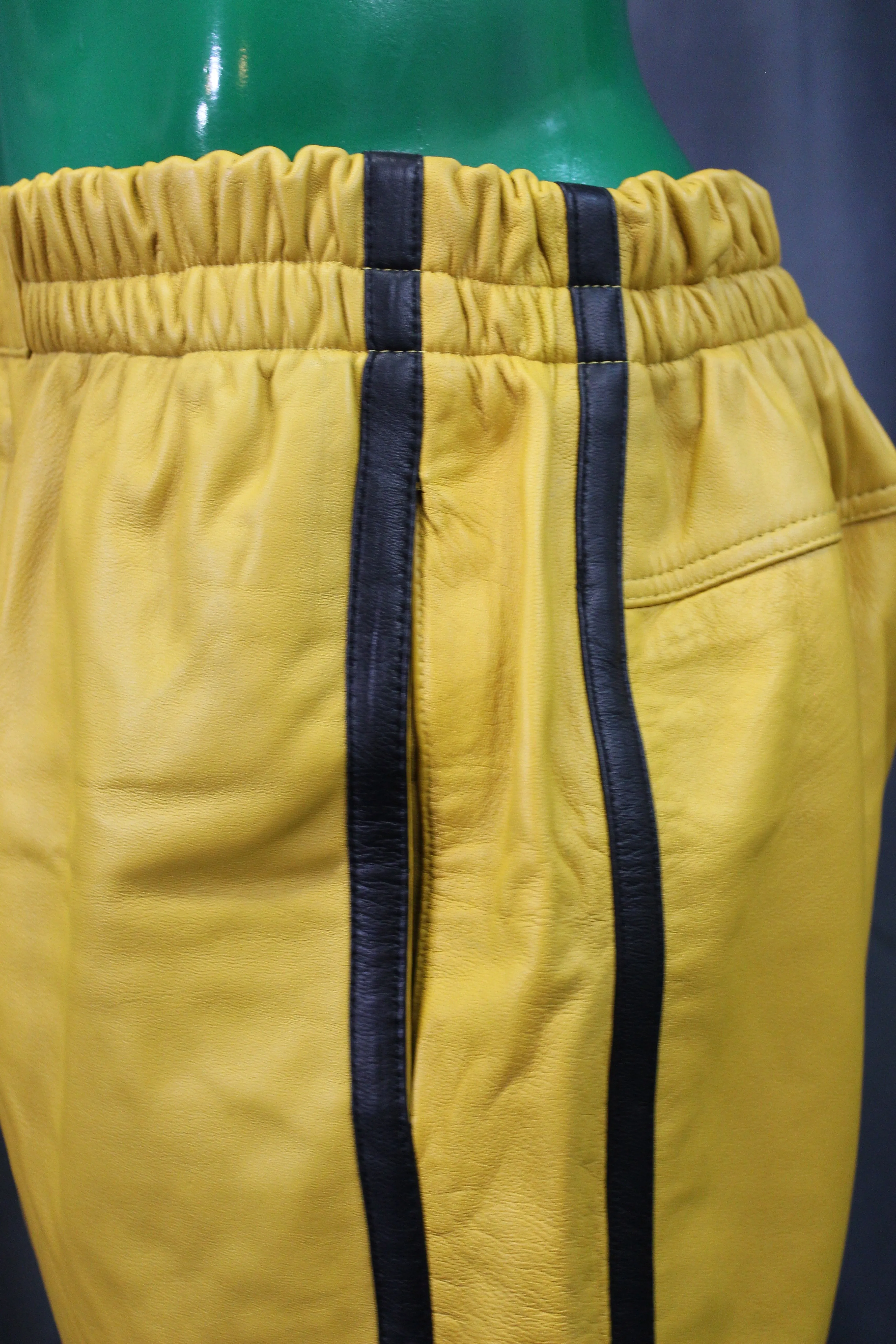 Basketball Shorts in Mustard Yellow and Black