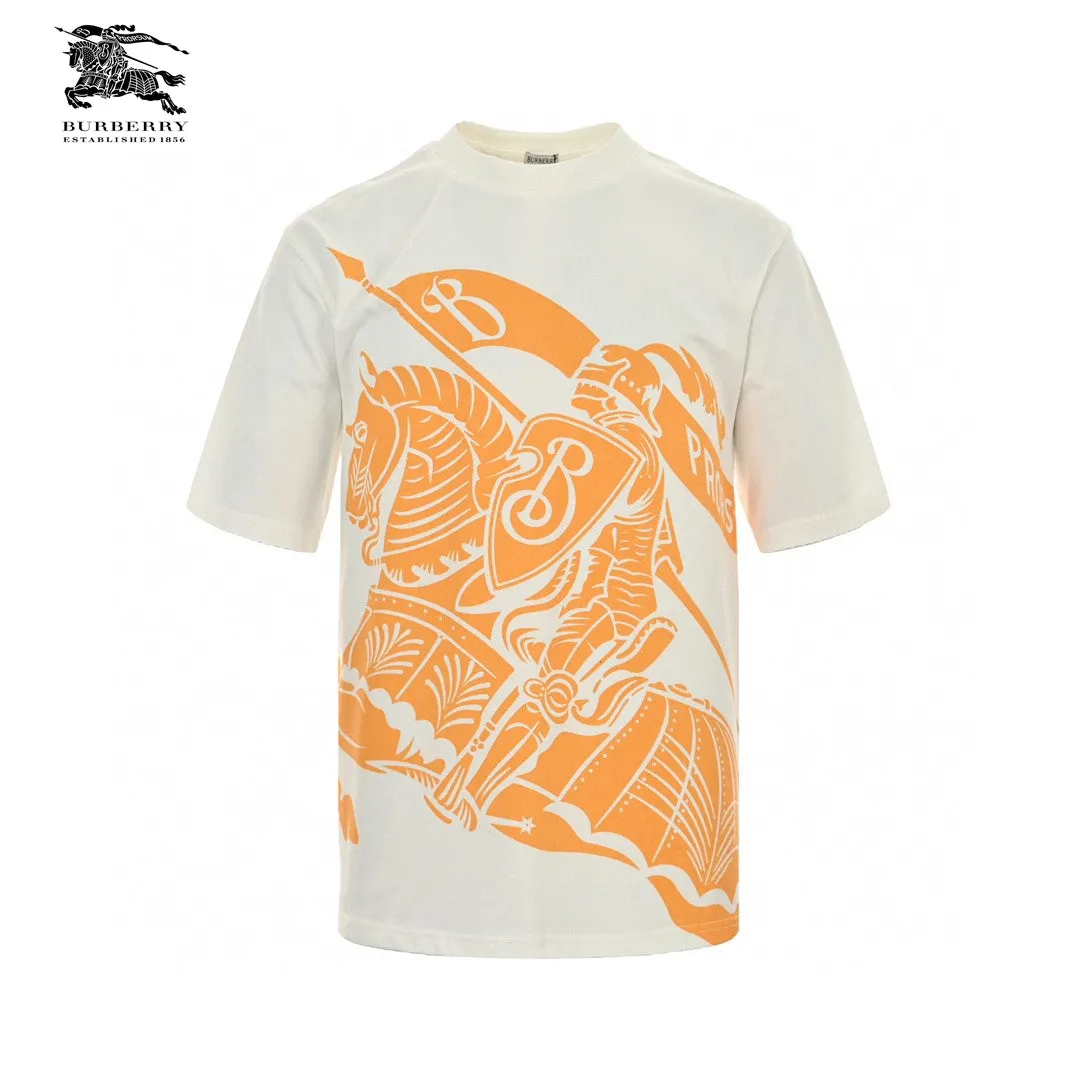 Burberry Knight Print T-Shirt (Cream/Orange)