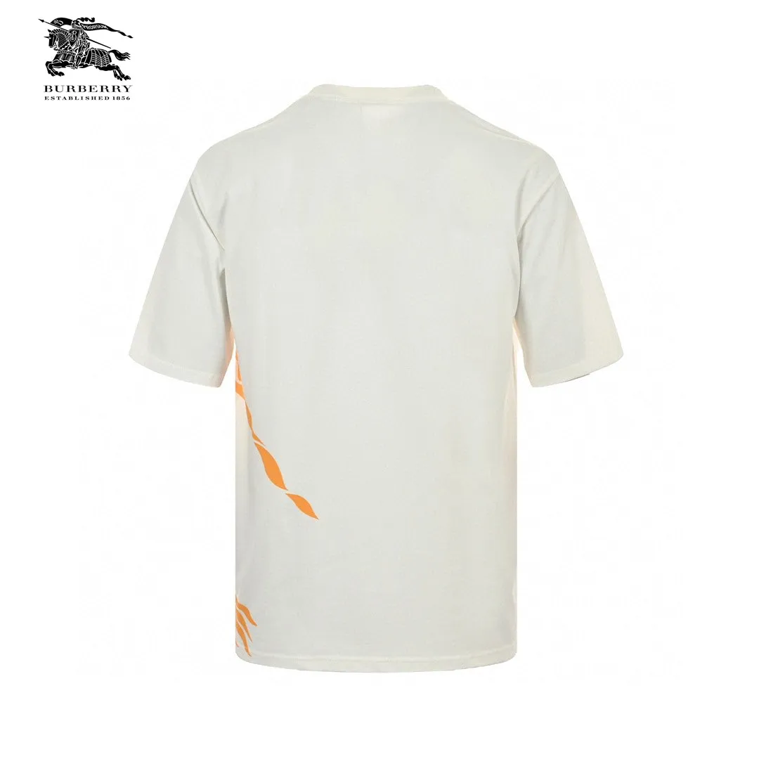 Burberry Knight Print T-Shirt (Cream/Orange)