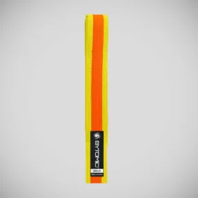 Bytomic Coloured Stripe Martial Arts Belt Yellow/Orange