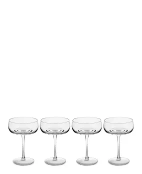 Carrol Boyes Ripple 4 Piece Champagne Coupe Set - Clear