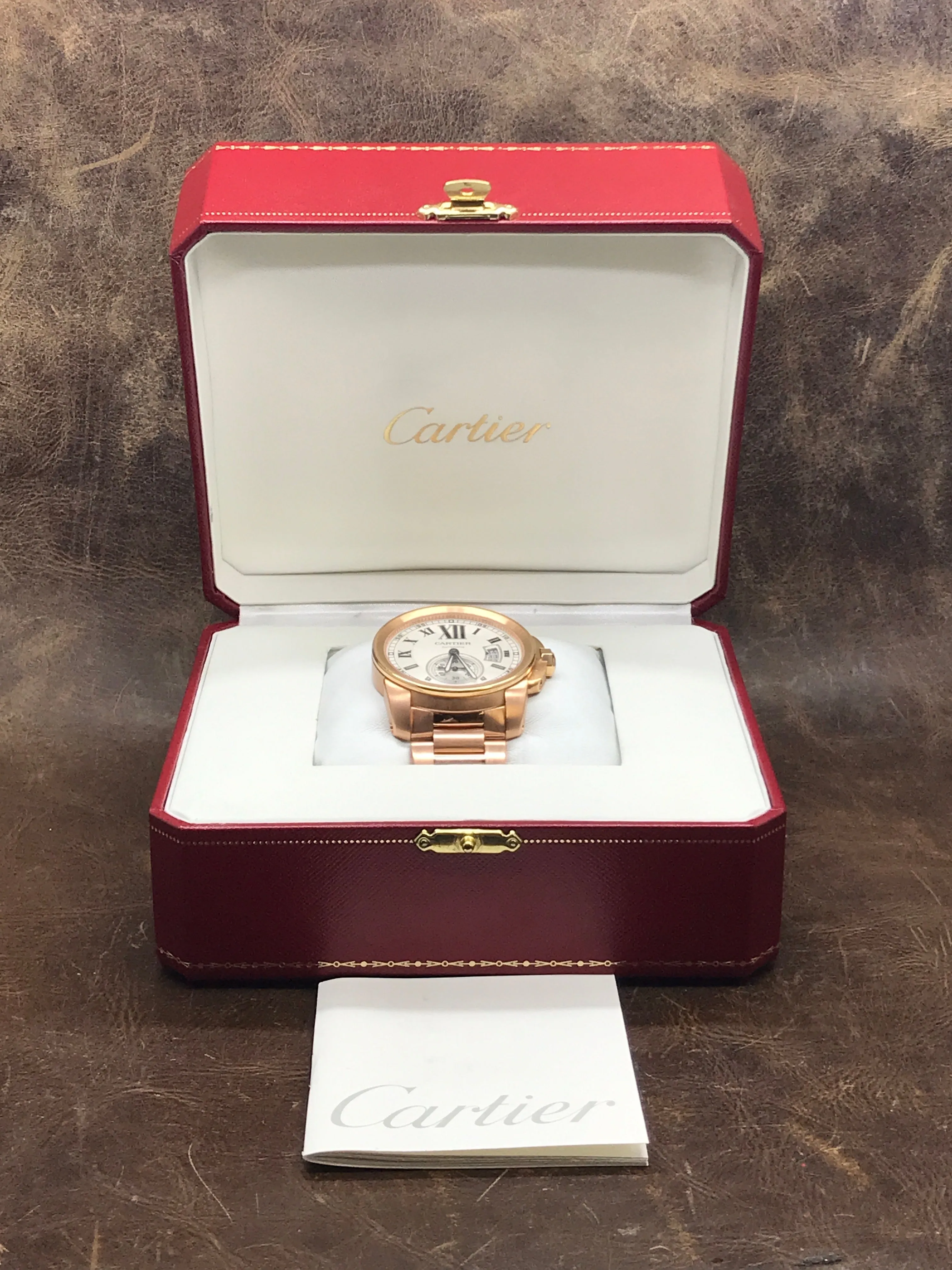 Cartier Calibre de Cartier W7100018 Silver Roman Dial Automatic Men's Watch