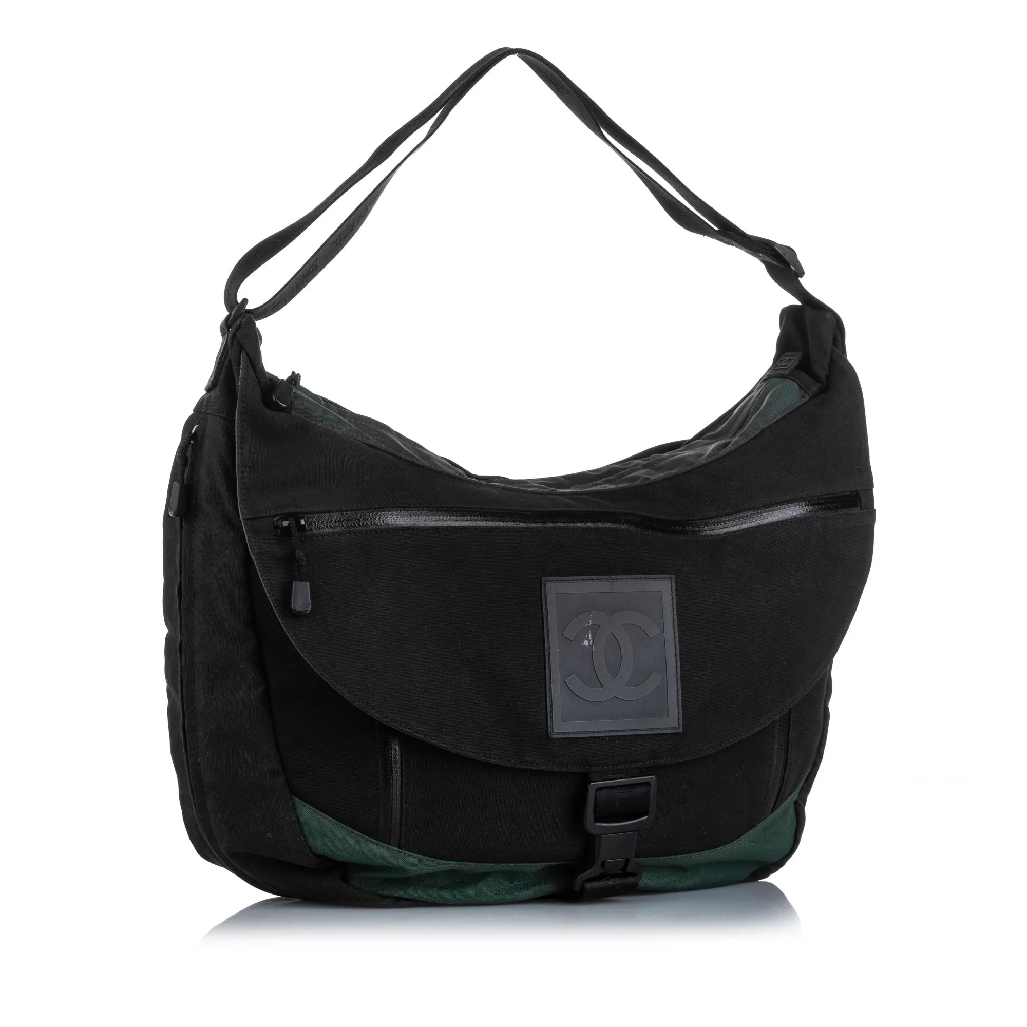 CC Sports Line Nylon Shoulder Bag Black