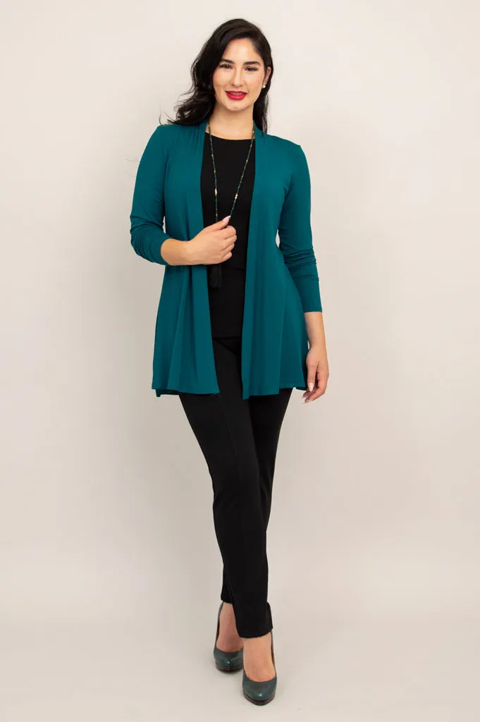 Chopra Jacket, Teal, Bamboo