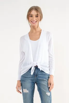 Cielo LTWT Wrap Cardigan |White