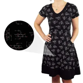 Circuit Diagrams Fit & Flare Dress