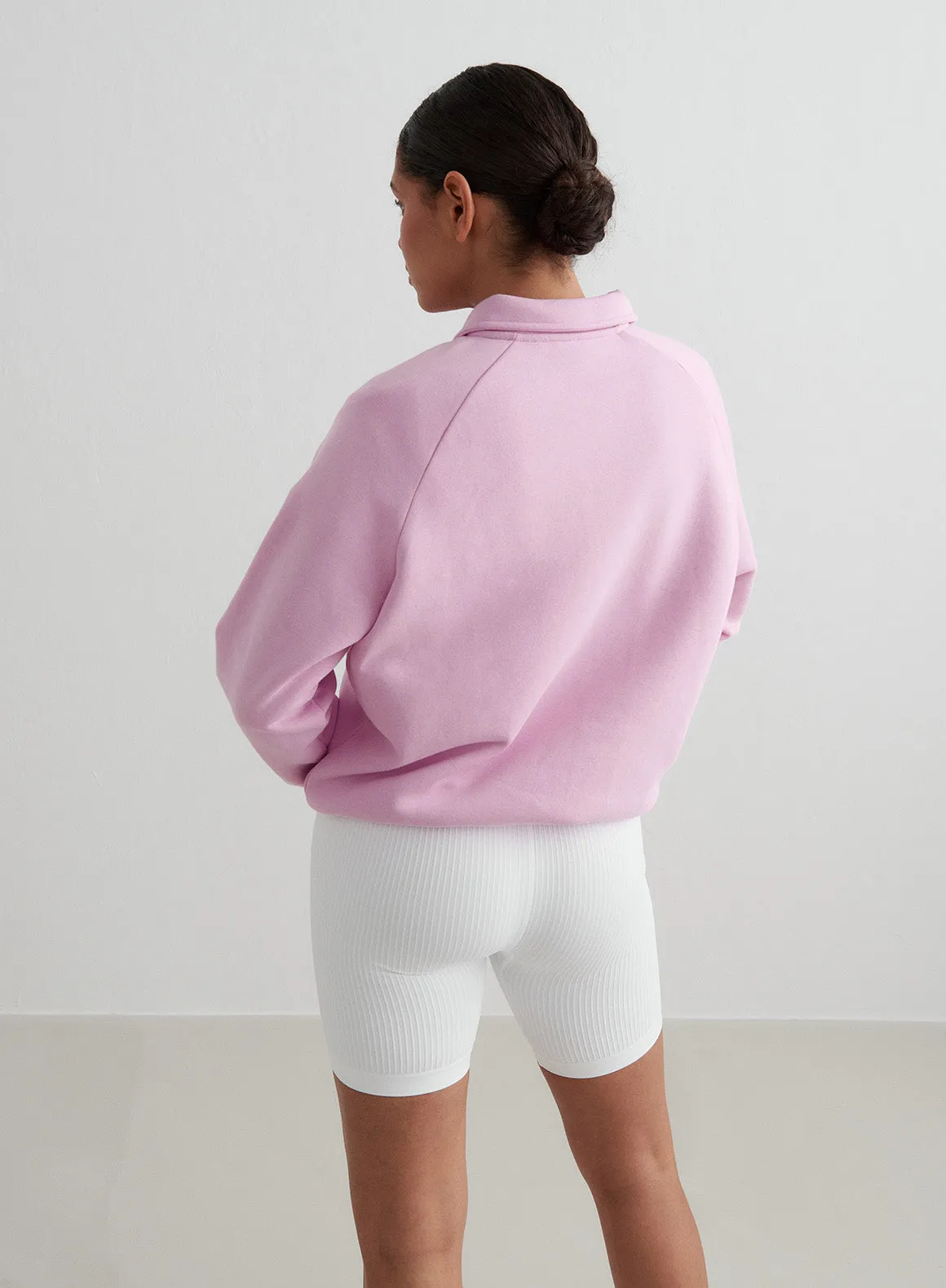 Cotton Candy Pitch Polo Sweatshirt