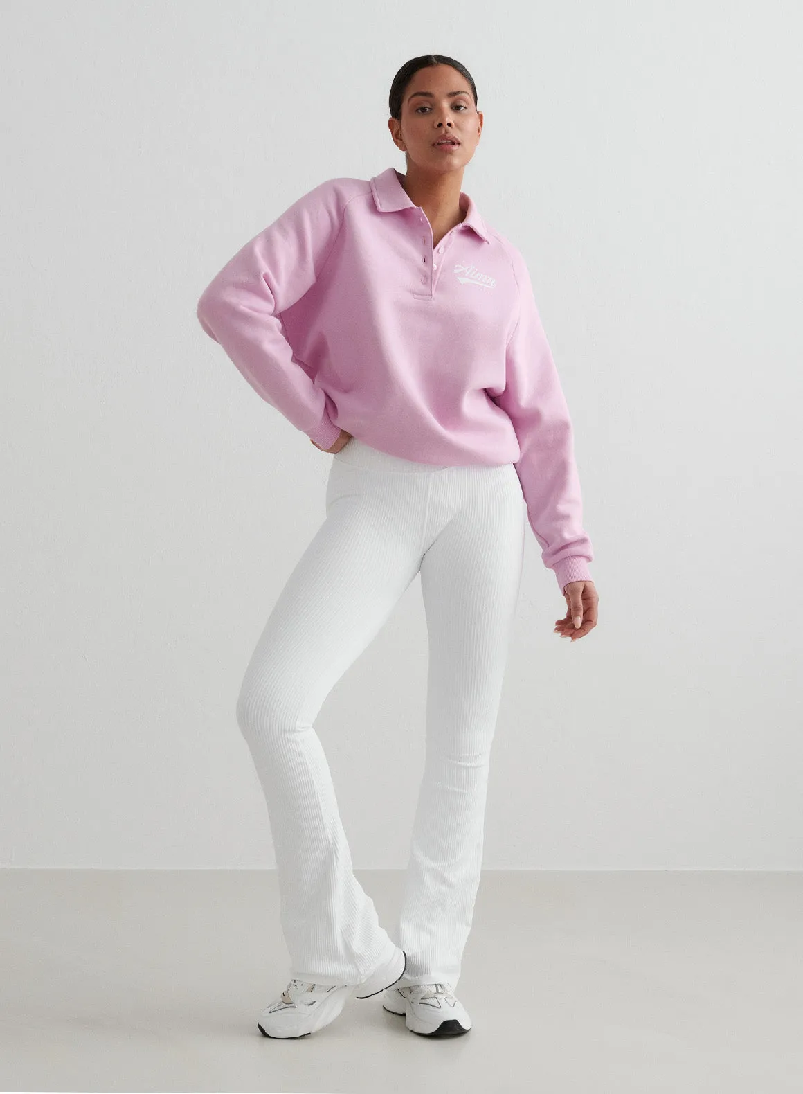 Cotton Candy Pitch Polo Sweatshirt