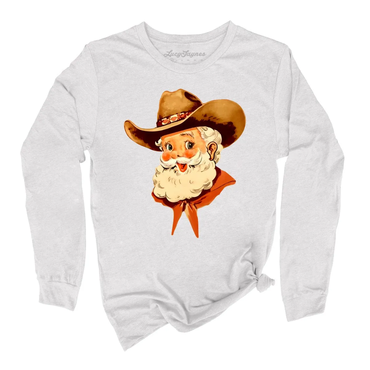 Cowboy Santa Long Sleeve Tee