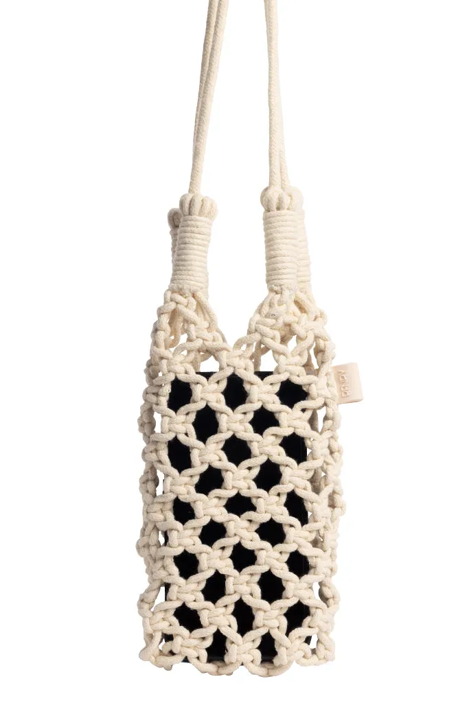 Crochet Style Cell Phone Holder _ 150530 _ Natural