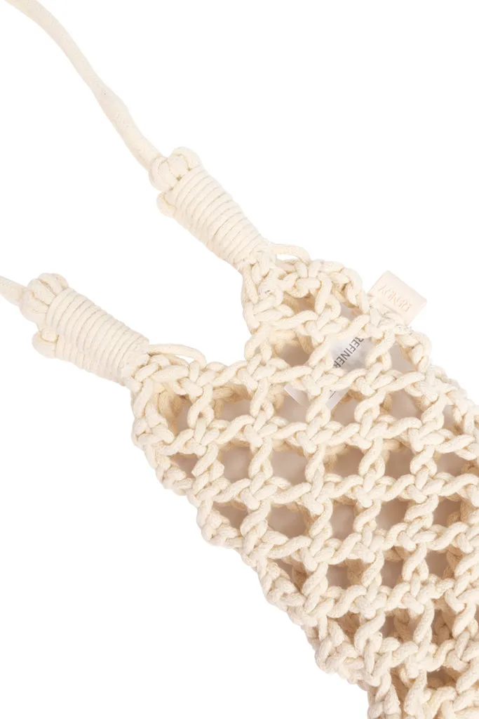 Crochet Style Cell Phone Holder _ 150530 _ Natural