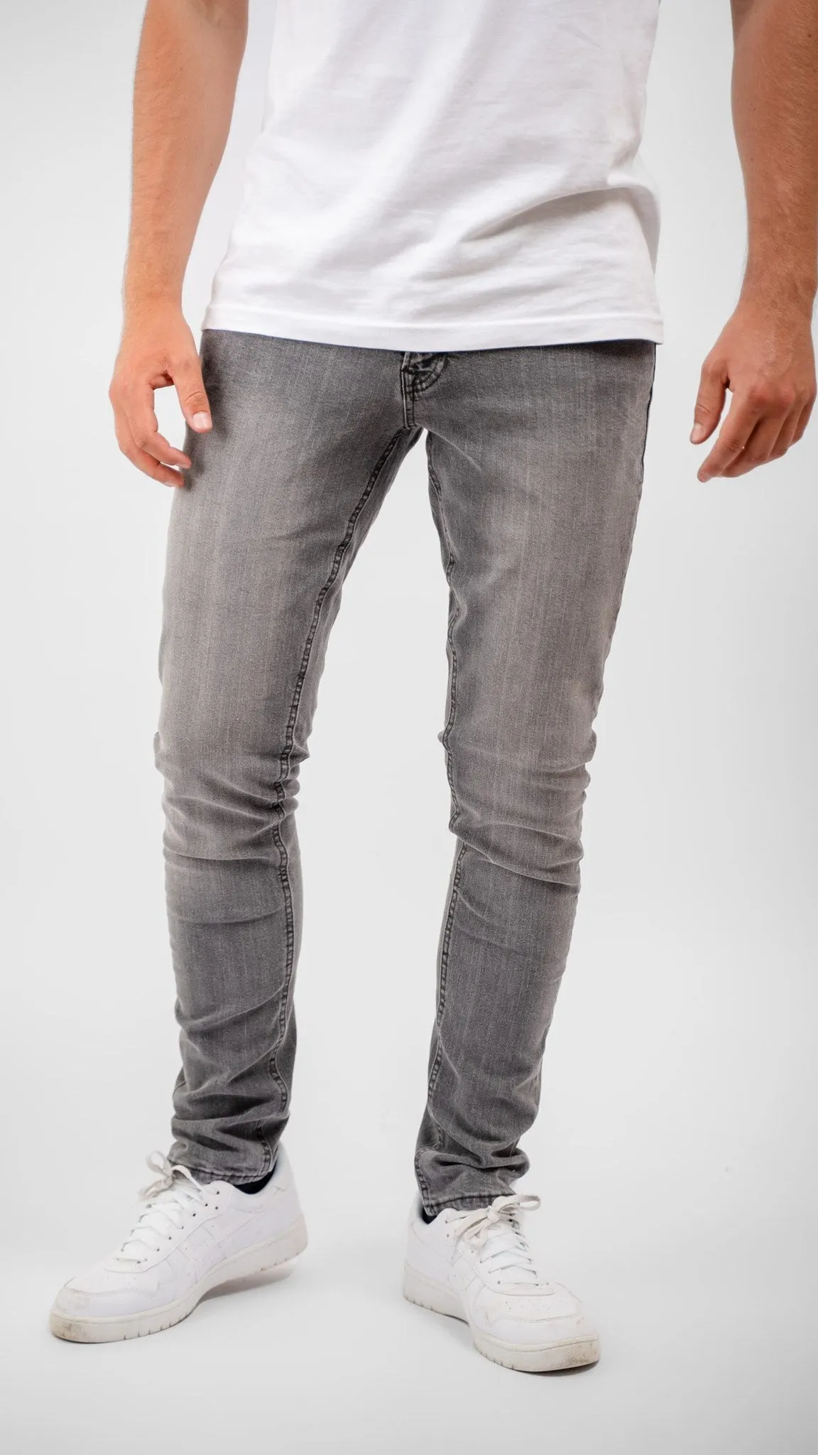 De Originale Performance Jeans (Slim) - Grå Denim