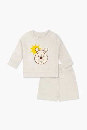 Embroidered Sweatshirt Sweat Short Bundle_Winnie the Pooh