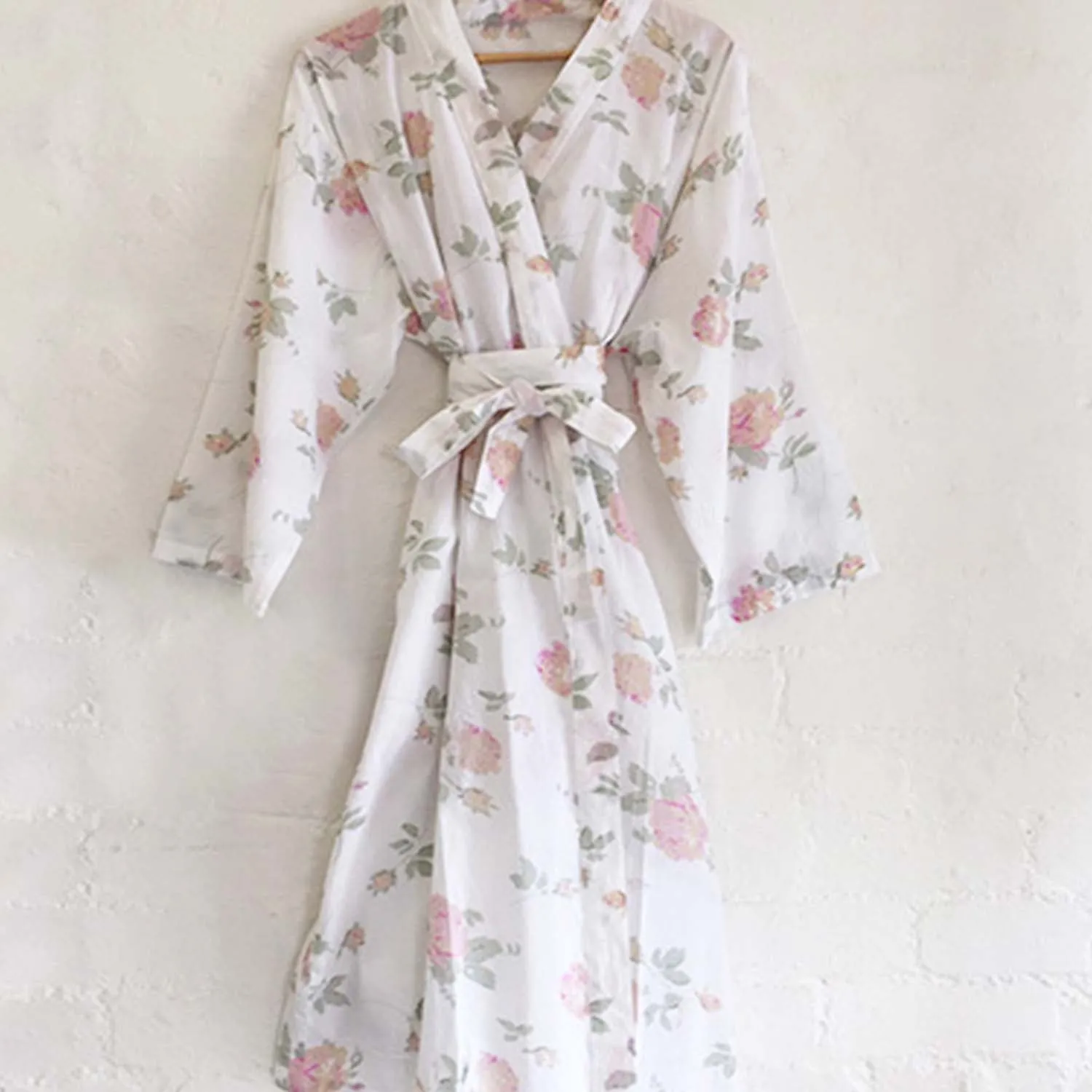 Emma Pure Cotton floral Robe