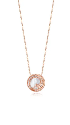 Galaxy - Pink Gold Staring Necklace