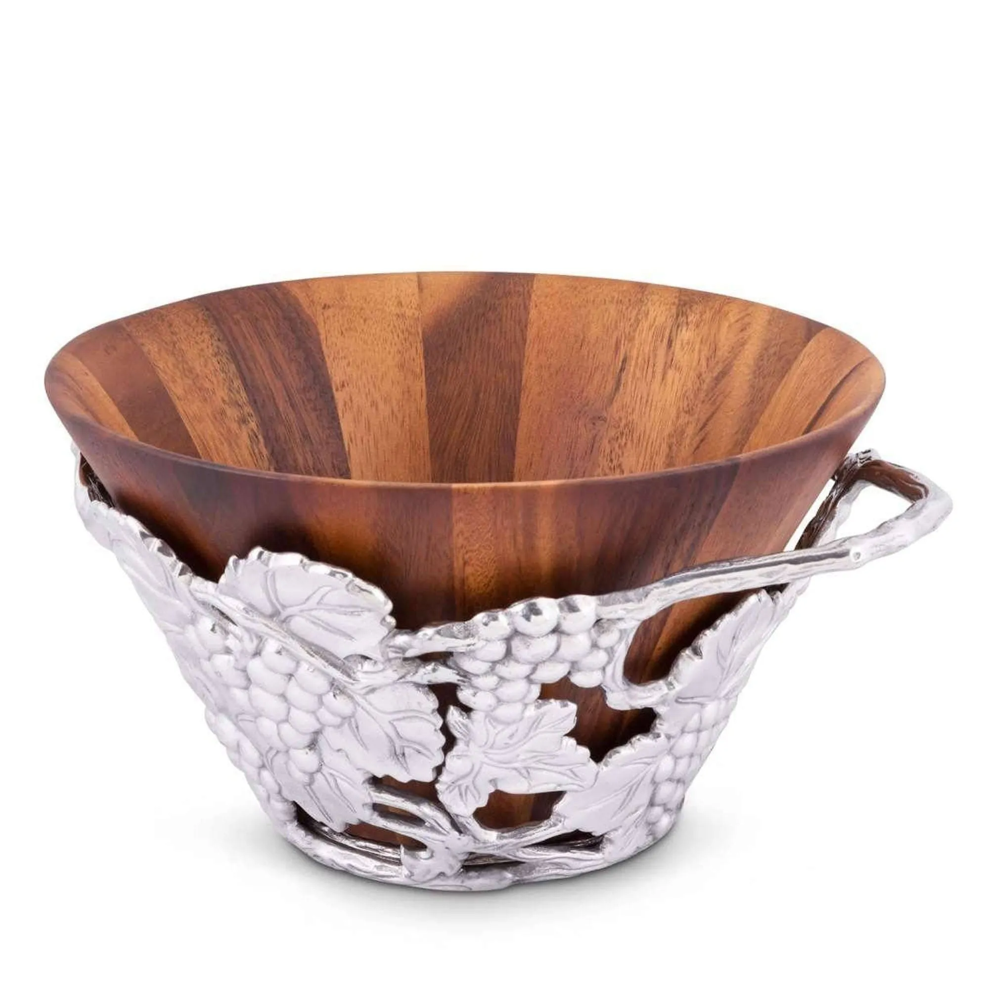 Grape Wood Tall Salad Bowl