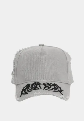 Heliot Emil Distorted Cap Grey