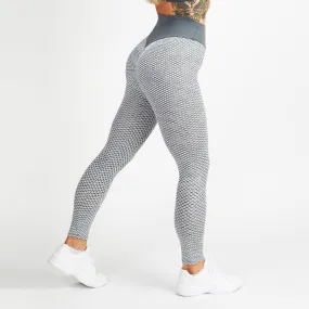 Honeycomb Leggings, White