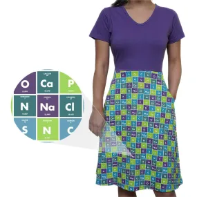 Human Body Periodic Elements Ada Dress