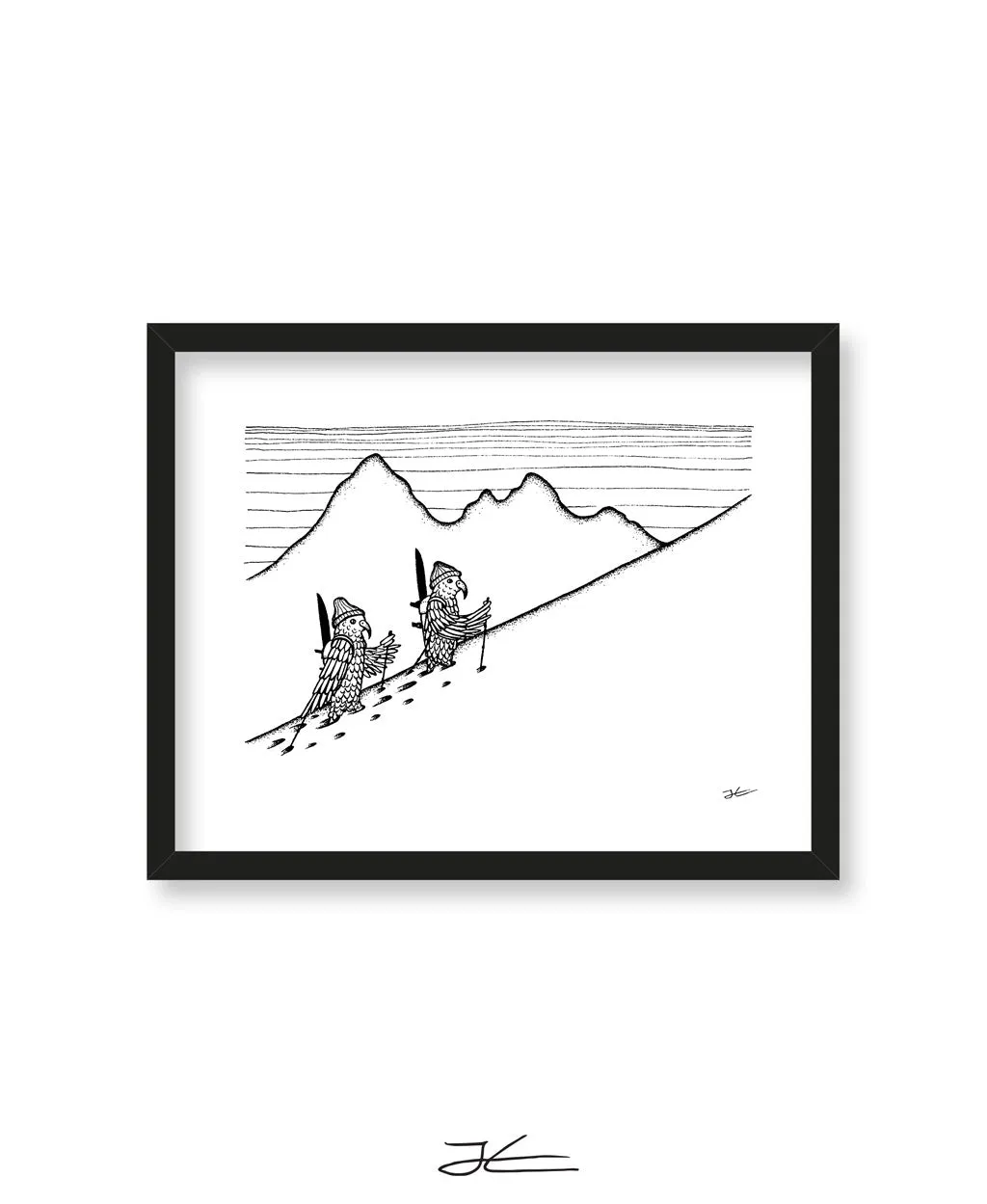 Inktober Kea - Print/ Framed Print