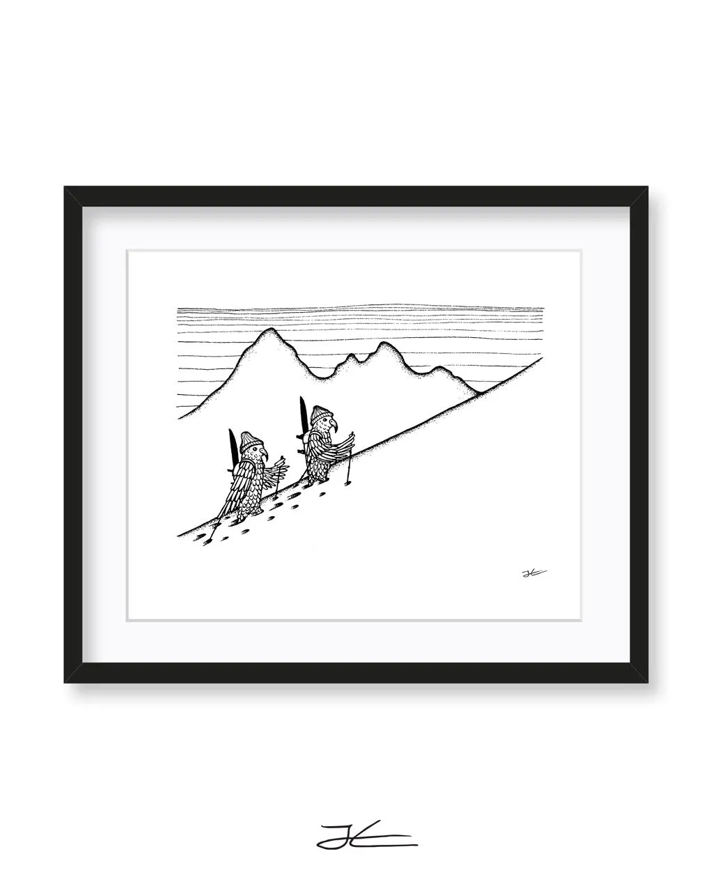 Inktober Kea - Print/ Framed Print