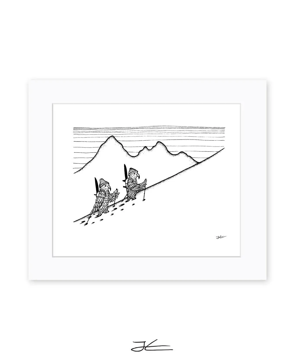 Inktober Kea - Print/ Framed Print