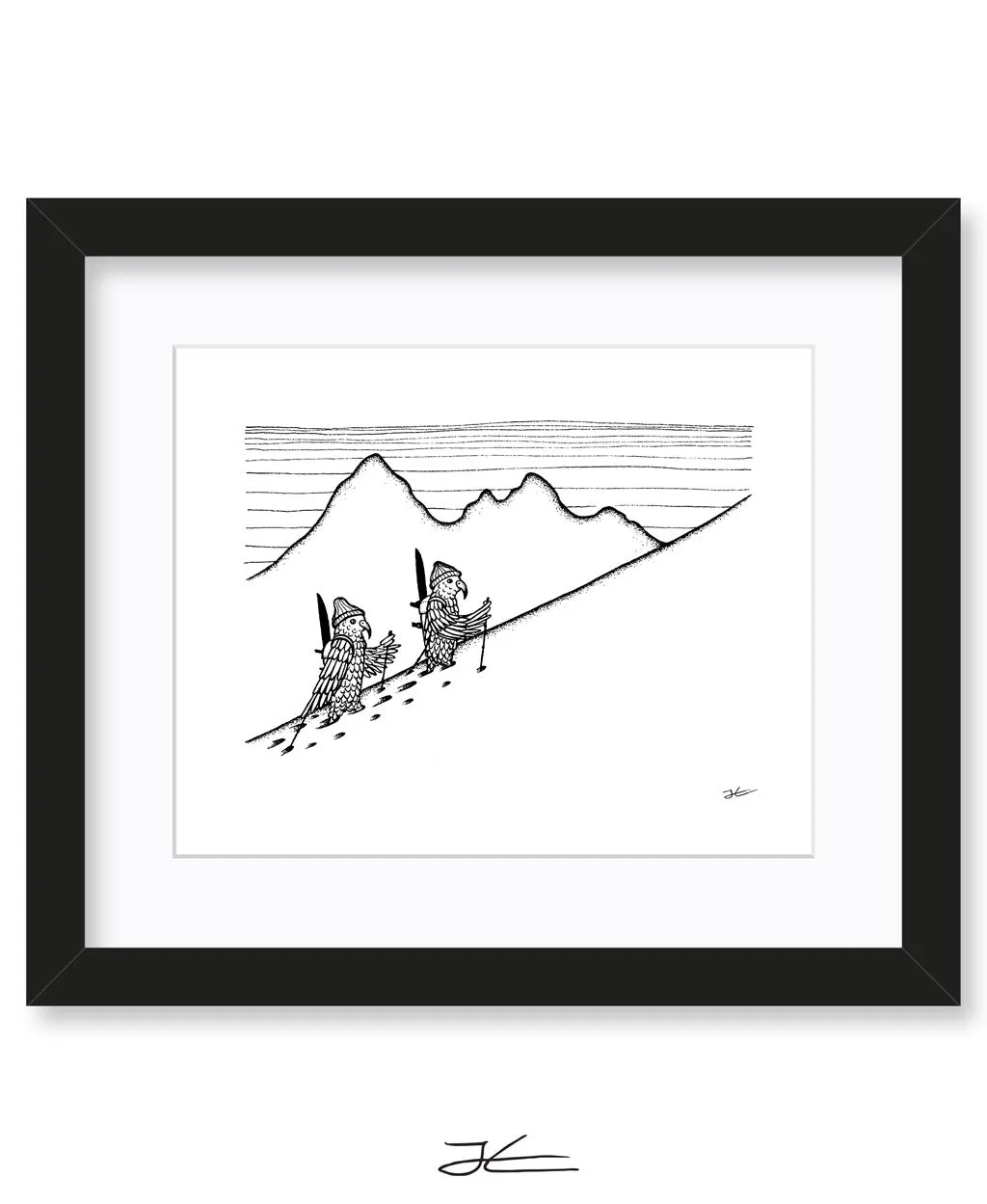 Inktober Kea - Print/ Framed Print