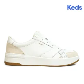 Keds Womens' The Court Leather Sneaker White/Gum (WH68225)