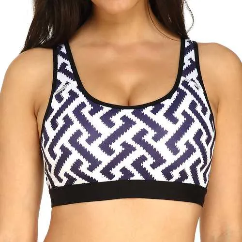 KissLace Printed Shockproof Padded Fitness Sports Bra