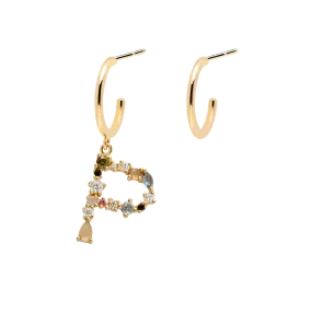 Letter P Earrings