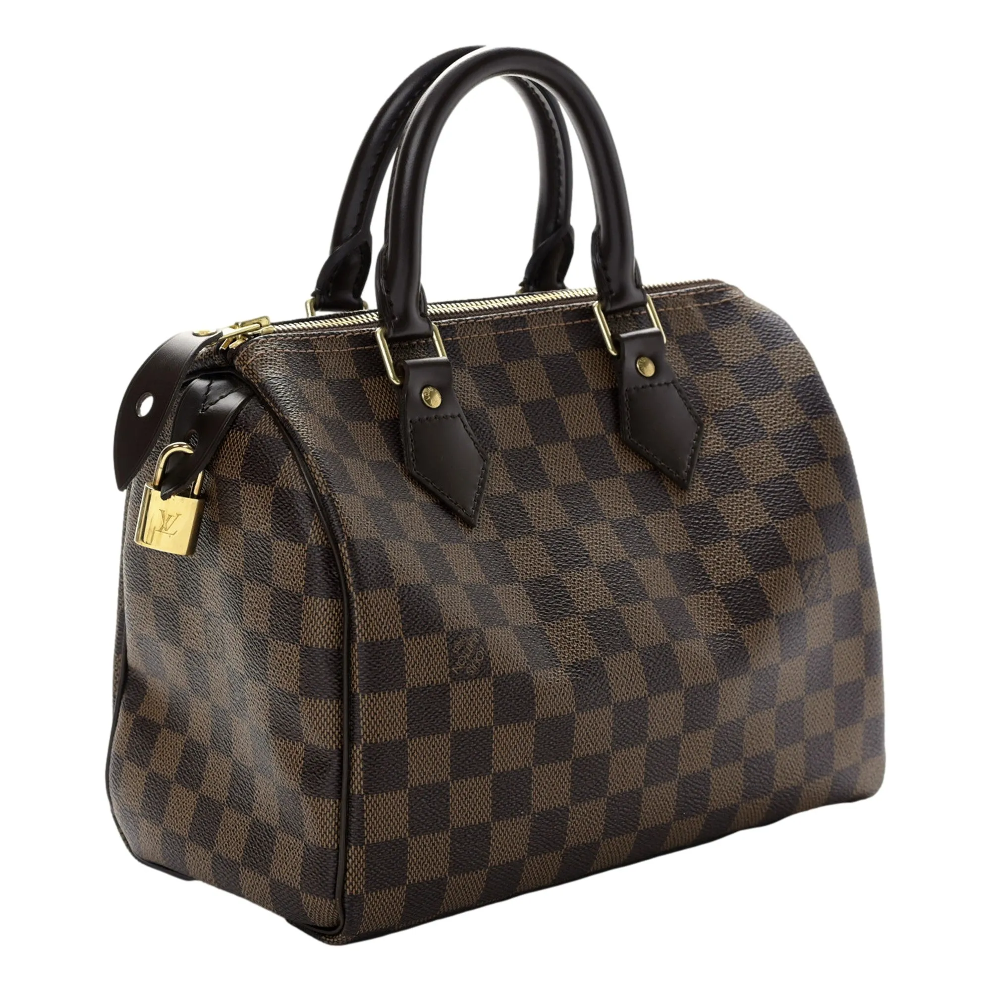 Louis Vuitton Speedy 25 Damier Ebene Top Handle Handbag