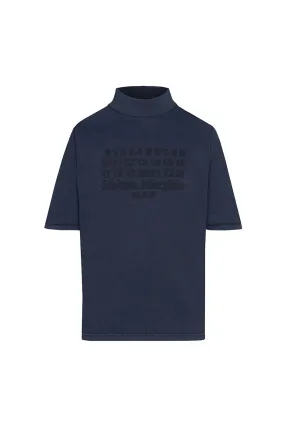 Maison Margiela Mock Neck Shirt 'Navy'