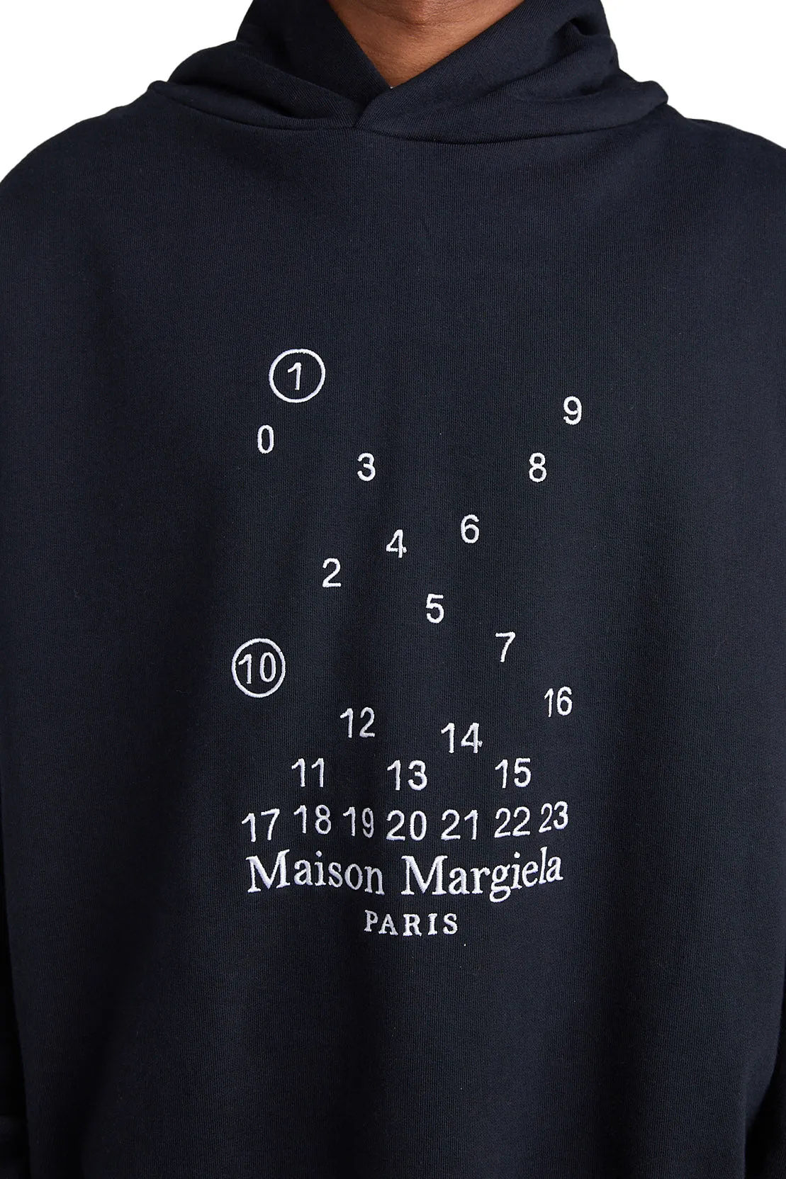 Maison Margiela Numeric Logo Hoodie 'Black'