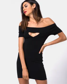 Nunim Bodycon Dress in Black