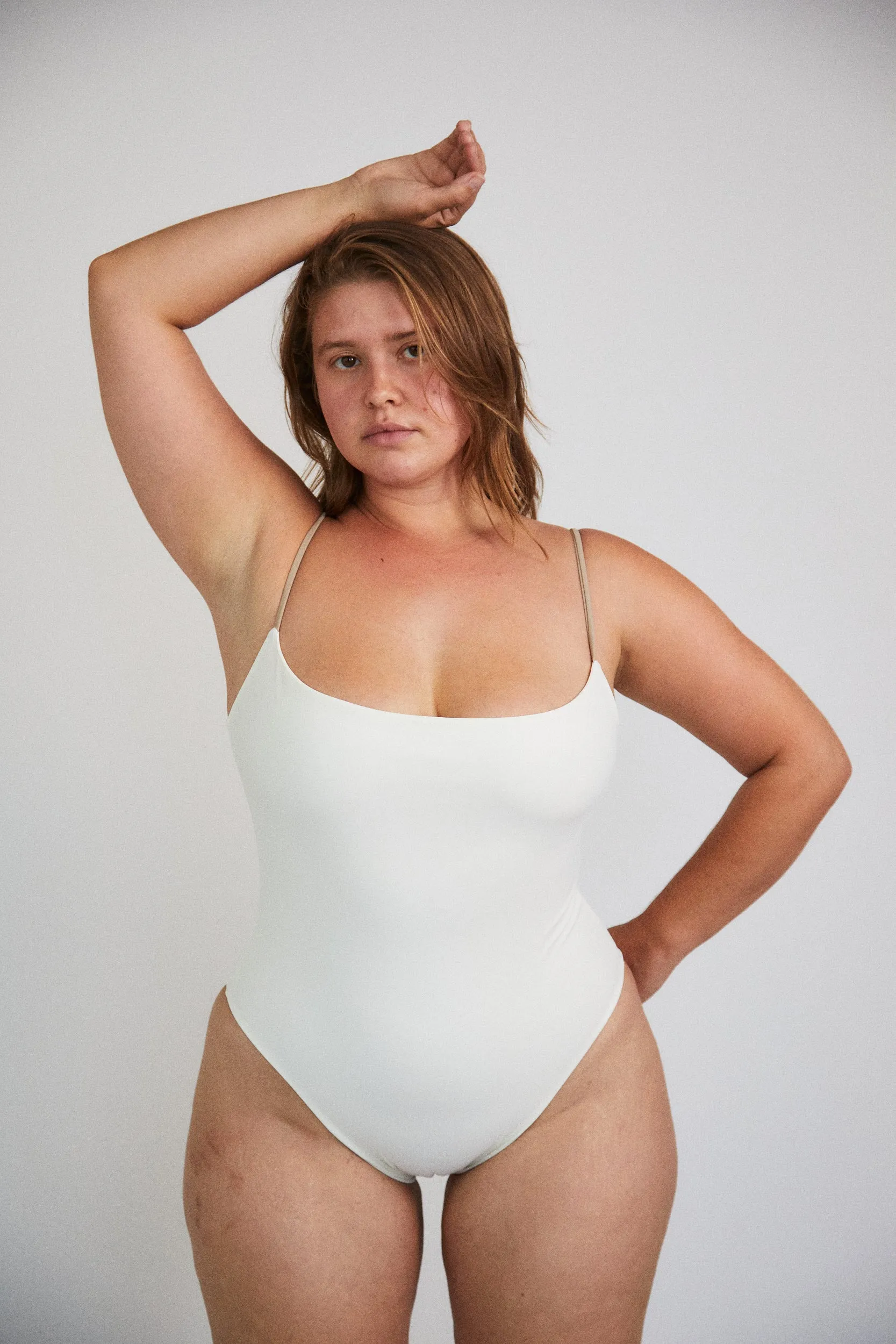 Paulina One - Piece / Ivory & Crepe