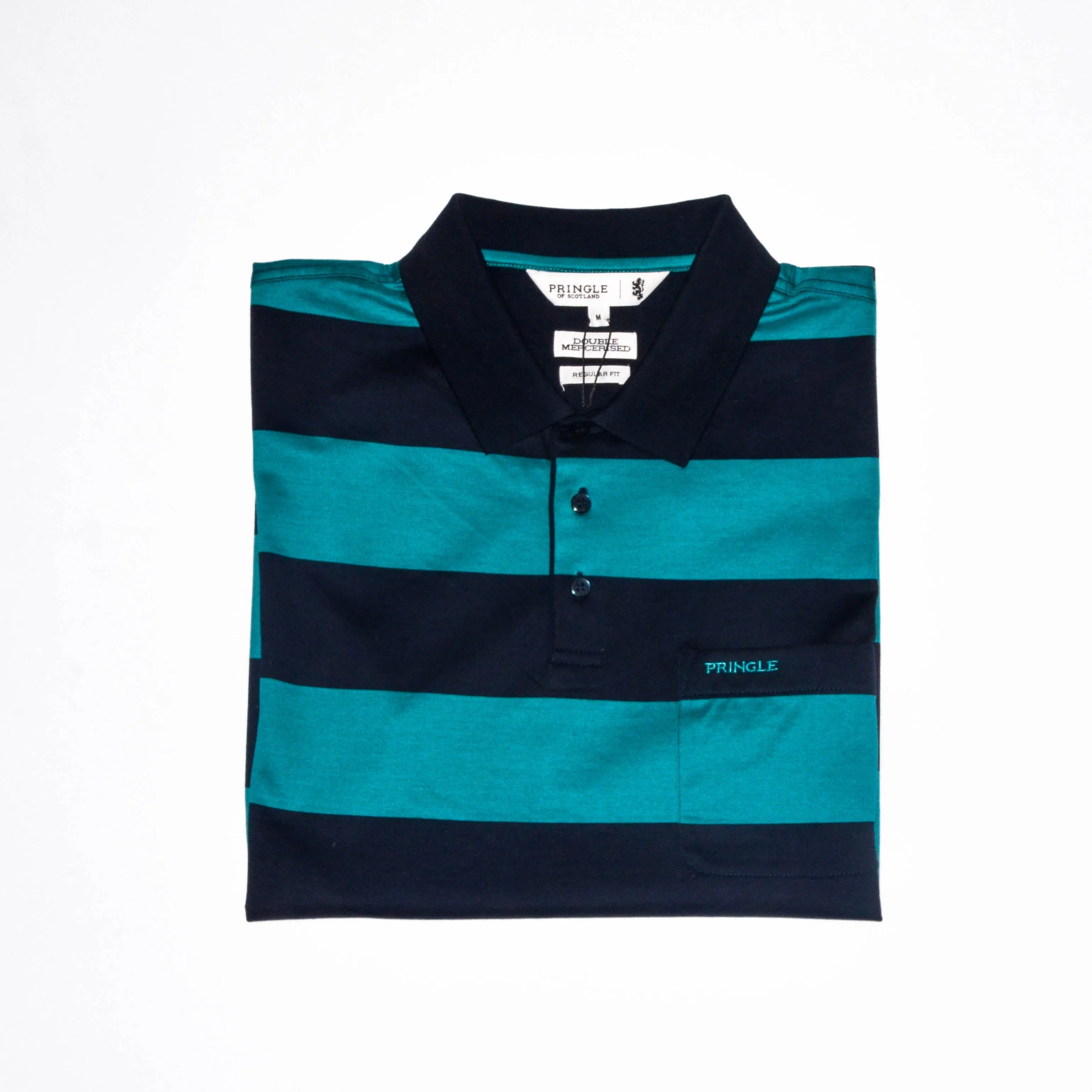 Pringle Teal Double Mercerized Golfer